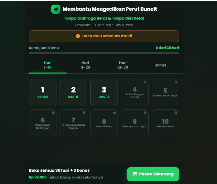 program membantu mengecilkan perut